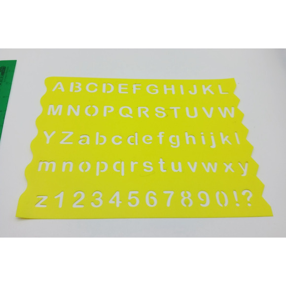 Lot of Scrapbooking Paper Crafting Plastic Stencils Shapes Letters Baby - Picture 3 of 16